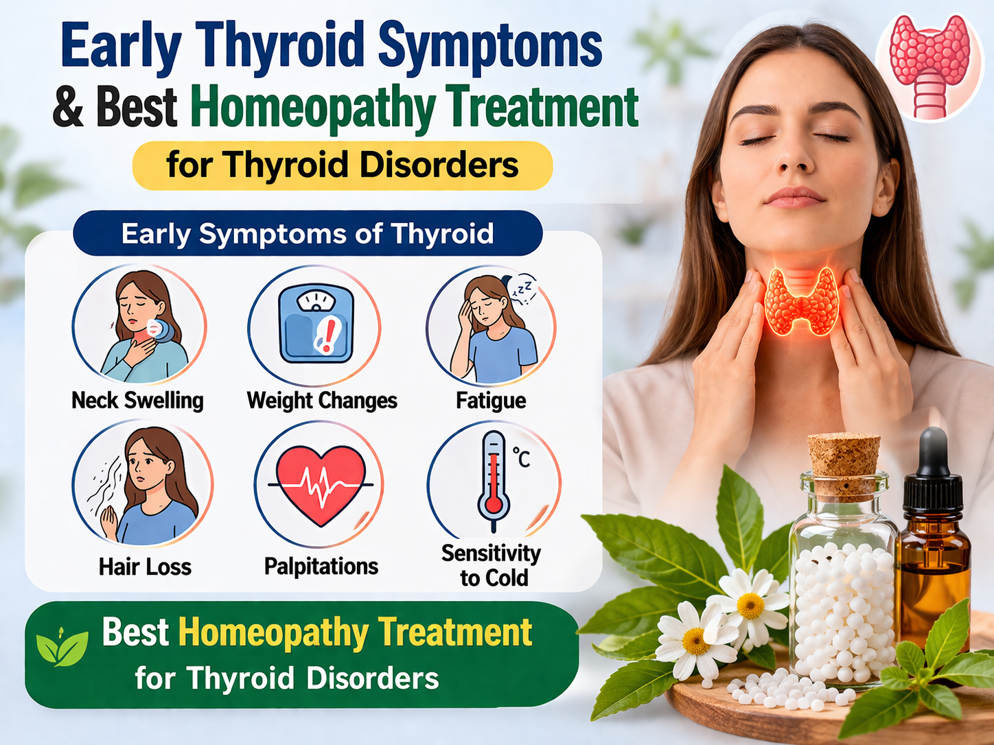 Early Thyroid Symptoms & Best Homeopathy Treatment for Thyroid Disorders