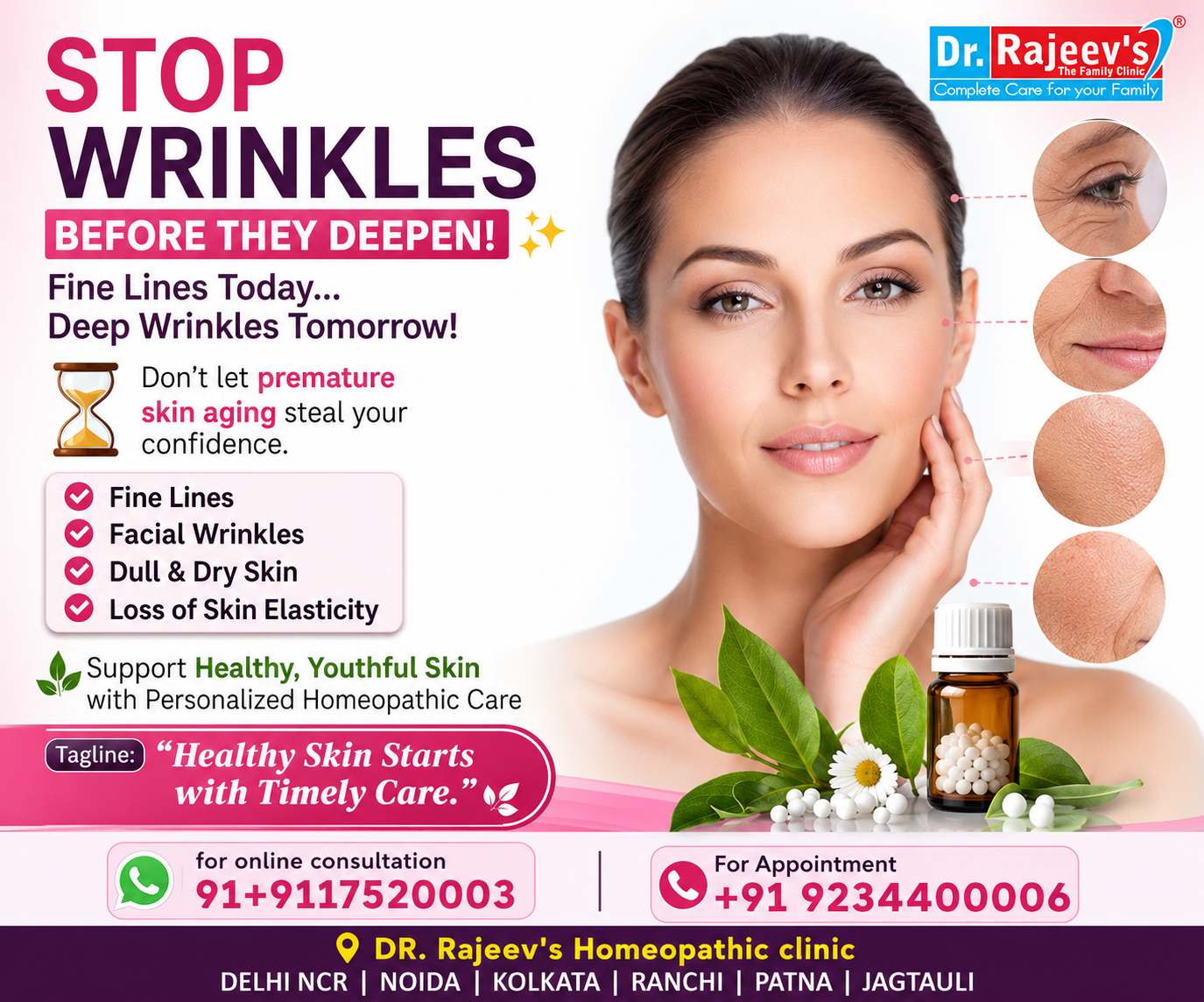 Wrinkles: Causes, Symptoms and Best Homeopathic Treatment for Healthy, Youthful Skin