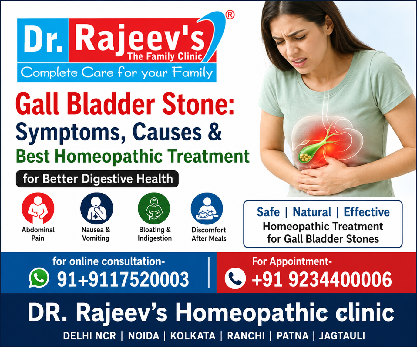 Gall Bladder Stone: Symptoms, Causes and Best Homeopathic Treatment for Better Digestive Health