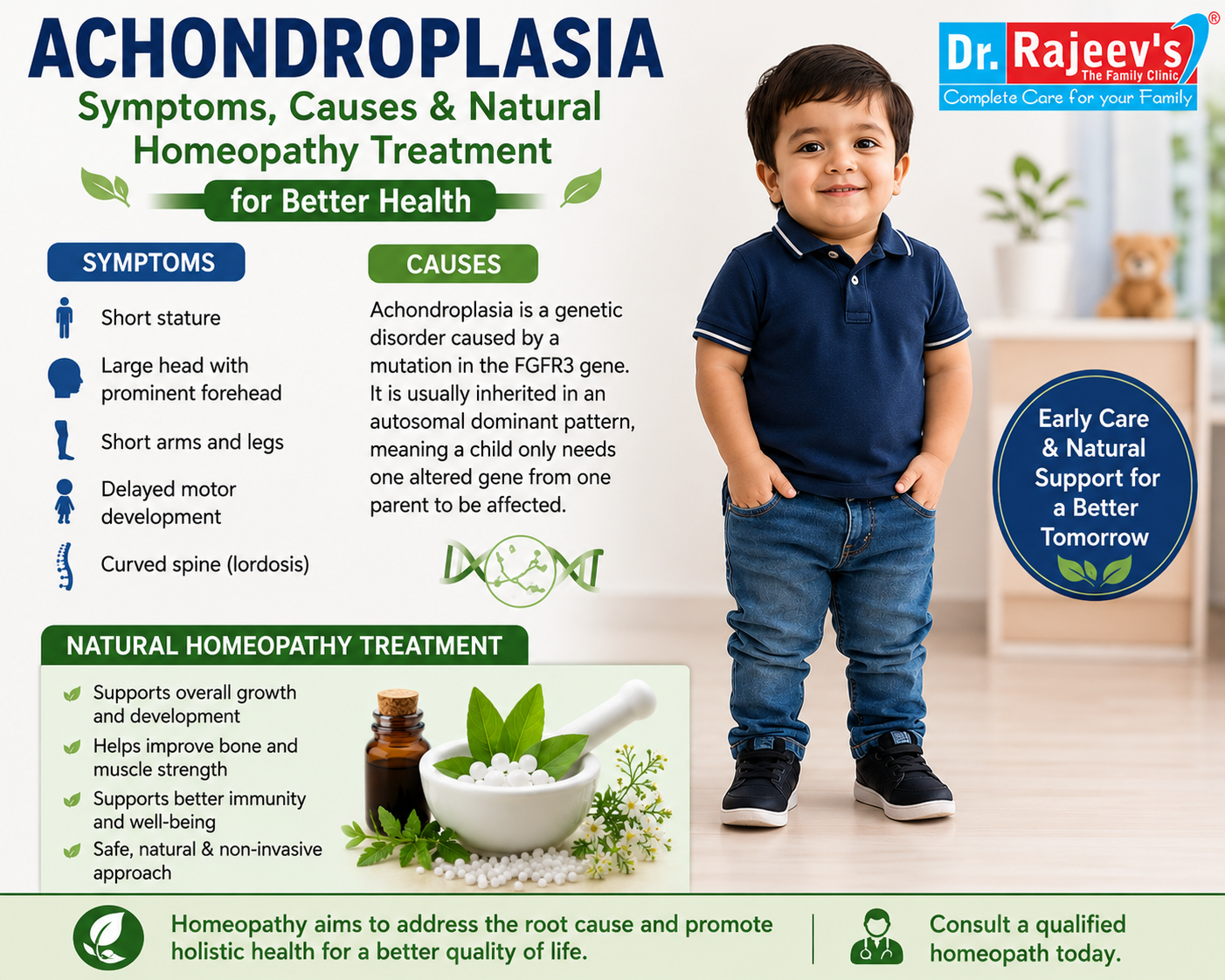 Achondroplasia: Symptoms, Causes & Natural Homeopathy Treatment for Better Health