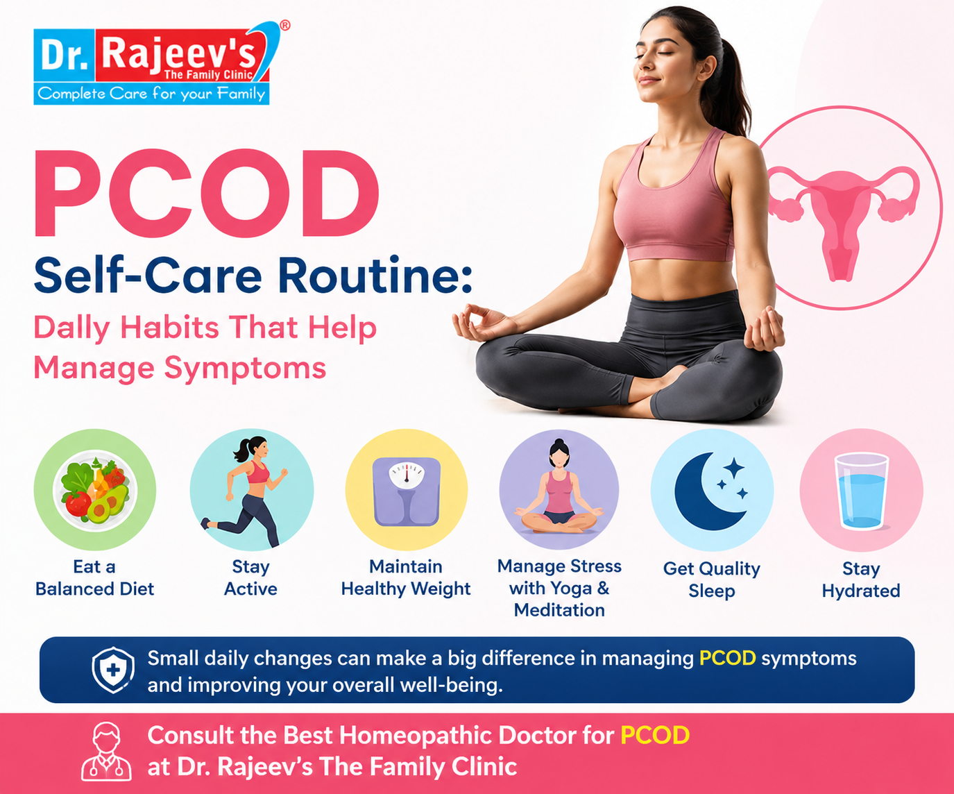 PCOD Self-Care Routine: Daily Habits That Help Manage Symptoms | Best Homeopathic Doctor for PCOD