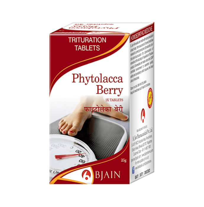 Bjain Phytolacca Berry Trituration Tablet 1X